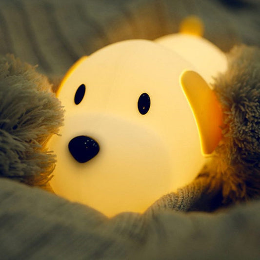 Floroux Chien Lampe de nuit dimmable