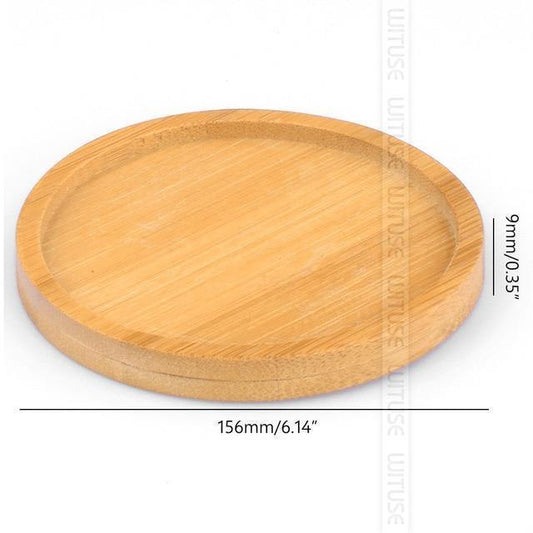 Floroux Bamboo Coasters for Flower Pots | Natural Plant Mats in Different Shapes and Sizes
