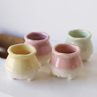 Floroux Flower Pots Drip Marshmallow | Modern Designs | Colored Flower Pots for Home