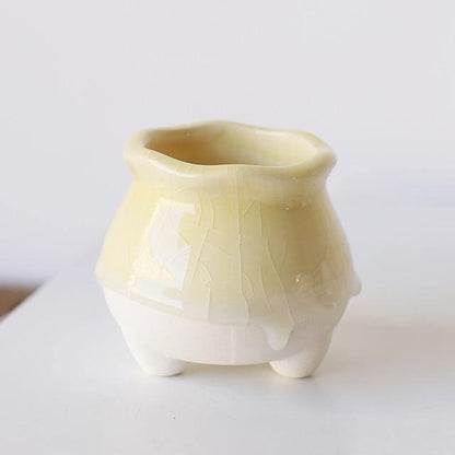 Floroux Flower Pots Drip Marshmallow | Modern Designs | Colored Flower Pots for Home