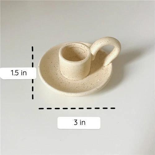 Floroux Classic Candle Holder with Handle | Timeless Design | For Dinner Candles