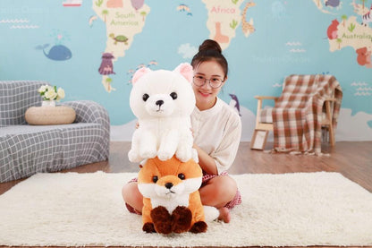 Floroux - Renard en peluche ludique pour les câlins et les aventures