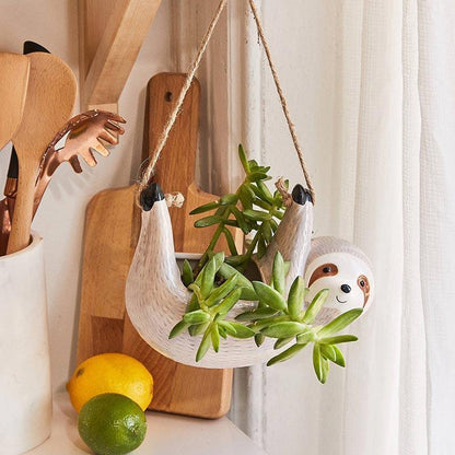 Ceramic hanging plant pot Floroux for succulents | Lazy design | Elegant décor for home and garden