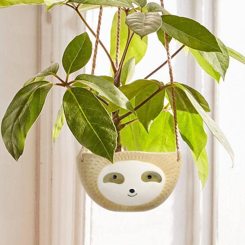 Ceramic hanging plant pot Floroux for succulents | Lazy design | Elegant décor for home and garden