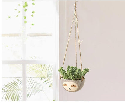 Ceramic hanging plant pot Floroux for succulents | Lazy design | Elegant décor for home and garden