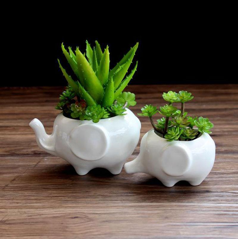 Floroux ceramic plant pot | Animal design | Perfect for succulents and herbs