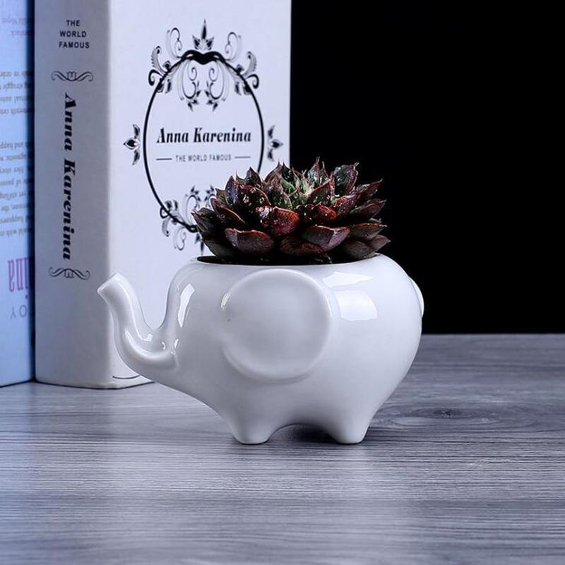 Floroux ceramic plant pot | Animal design | Perfect for succulents and herbs