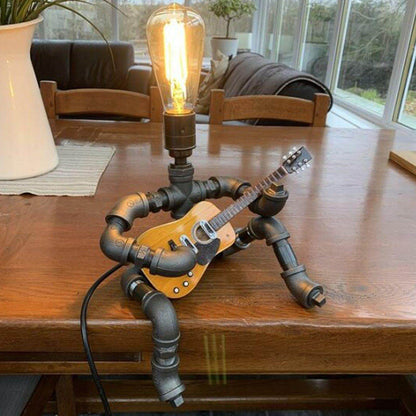 Floroux Guitariste Retro Lampe de Table Glow Ambiance