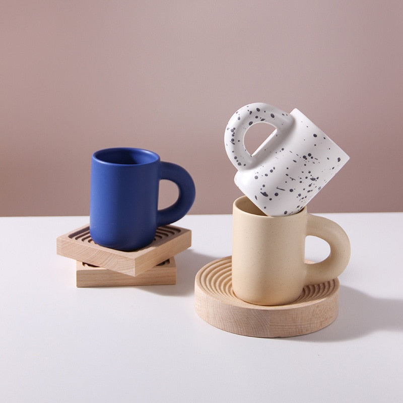 Athenea Cup – Tasse en Porcelaine de Luxe avec Design Géométrique