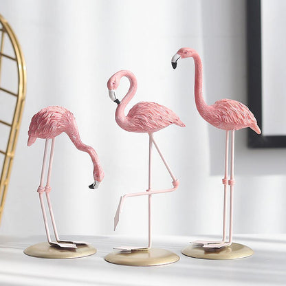 Floroux Statues Exotic Flamingos | Tropical Decoration | Elegant Decorative Figure for Home & Garden