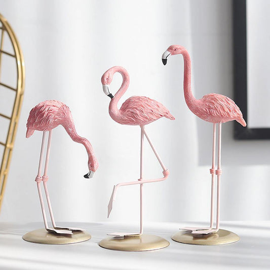 Floroux Statues Exotic Flamingos | Tropical Decoration | Elegant Decorative Figure for Home & Garden