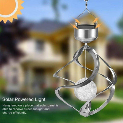 Floroux-Couleur LED éoliennes solaires changeantes de lumière