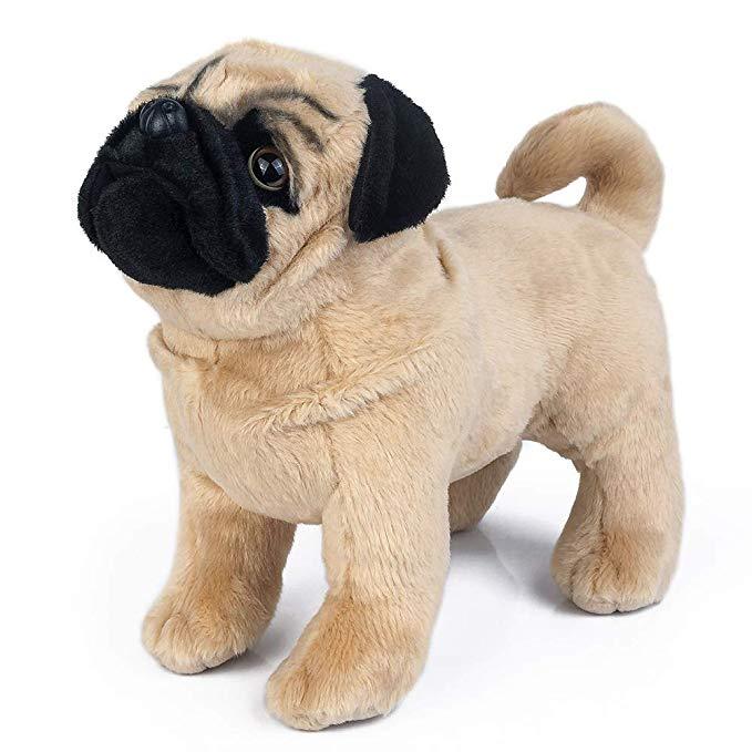 Floroux - Pug doux en peluche pour des câlins inoubliables