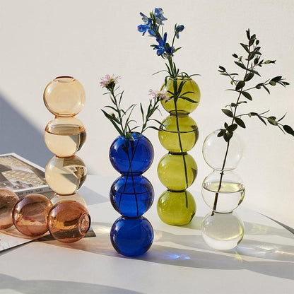 Floroux Bubble Glass Vase | Timeless Design | Home Accessory | Perfect for Flowers or Decoration