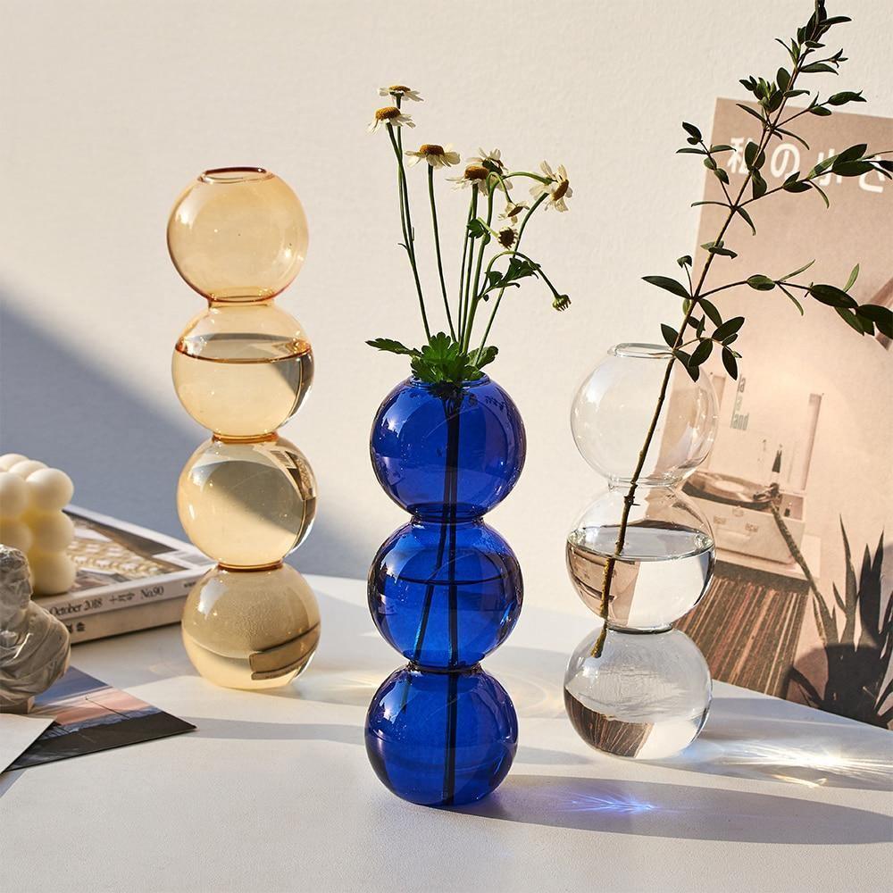 Floroux Bubble Glass Vase | Timeless Design | Home Accessory | Perfect for Flowers or Decoration