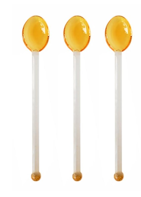 Ensemble de bâtons de mélange en verre en forme de canne en bonbon