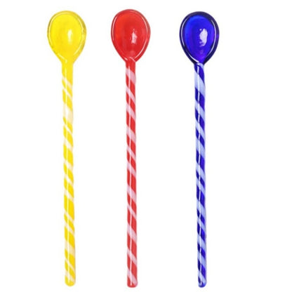 Ensemble de bâtons de mélange en verre en forme de canne en bonbon