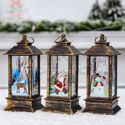 Floroux Christmas lantern | LED snowman decoration | Festive atmosphere | Perfect for Christmas