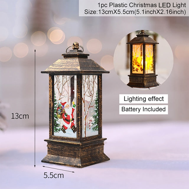 Floroux Christmas lantern | LED snowman decoration | Festive atmosphere | Perfect for Christmas