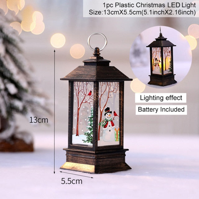 Floroux Christmas lantern | LED snowman decoration | Festive atmosphere | Perfect for Christmas