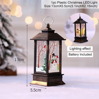 Floroux Christmas lantern | LED snowman decoration | Festive atmosphere | Perfect for Christmas