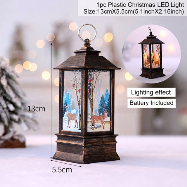 Floroux Christmas lantern | LED snowman decoration | Festive atmosphere | Perfect for Christmas