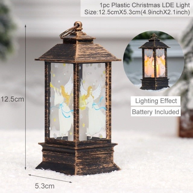 Floroux Christmas lantern | LED snowman decoration | Festive atmosphere | Perfect for Christmas