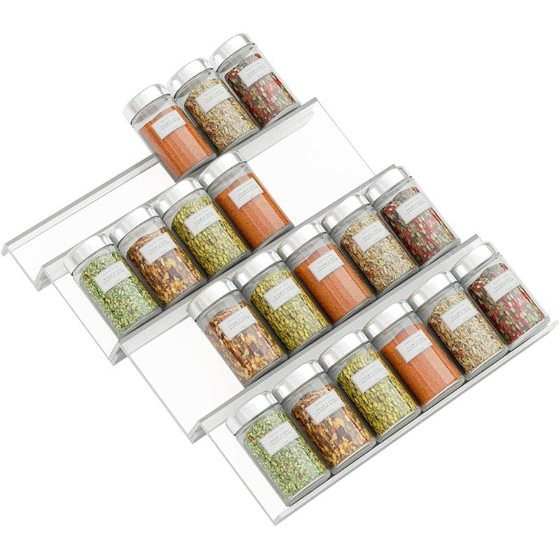 Floroux - Rack à épices en acrylique pour la cuisine