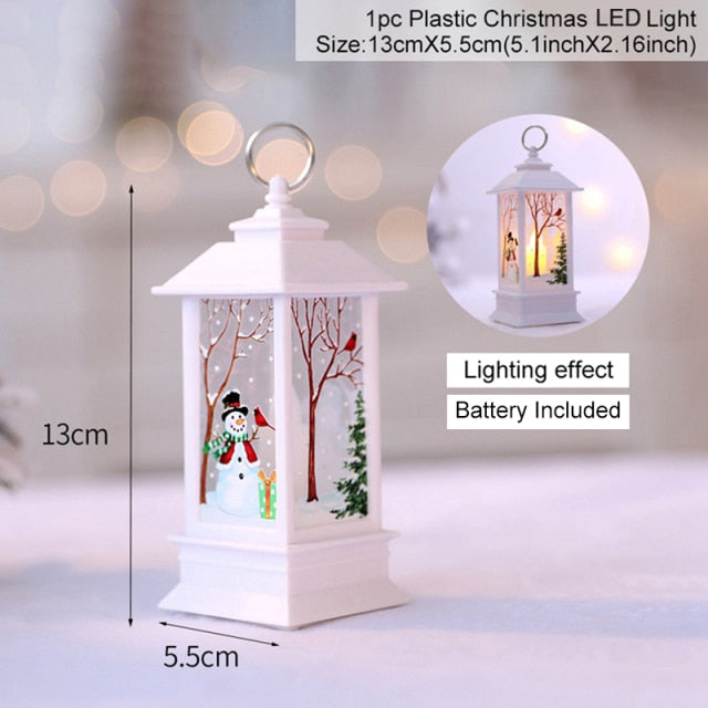 Floroux Christmas lantern | LED snowman decoration | Festive atmosphere | Perfect for Christmas