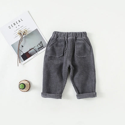 Pantalons en velours côtelé pour enfants