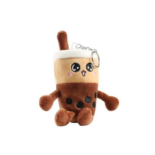 Floroux - Mignon porte-clés Bubble Tea en peluche avec option gratuite