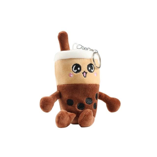 Floroux - Mignon Porte-clés Bubble Tea en Peluche avec Option Gratuite
