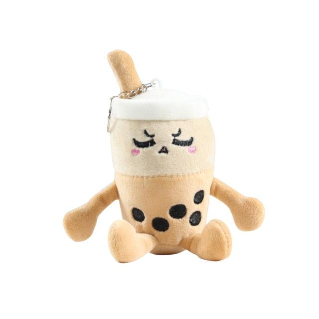 Floroux - Mignon Porte-clés Bubble Tea en Peluche avec Option Gratuite