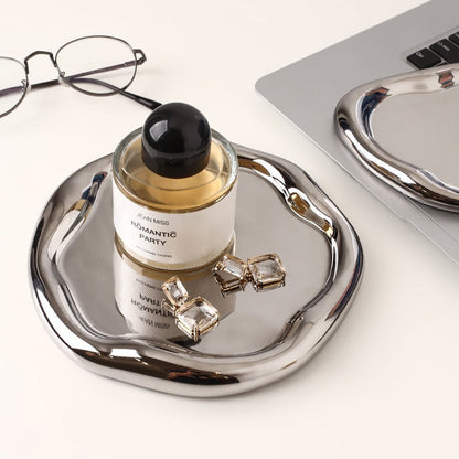 Cookies & plateau et bol en céramique chrome