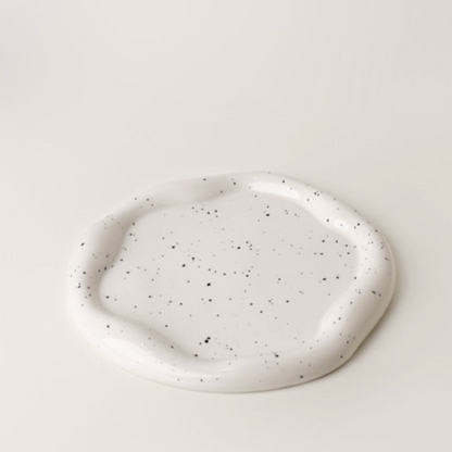 Cookies et plateau et bol en céramique chromée