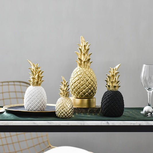 Floroux Figurine décorative ananas brillante | Design moderne | Disponible en 3 couleurs et tailles