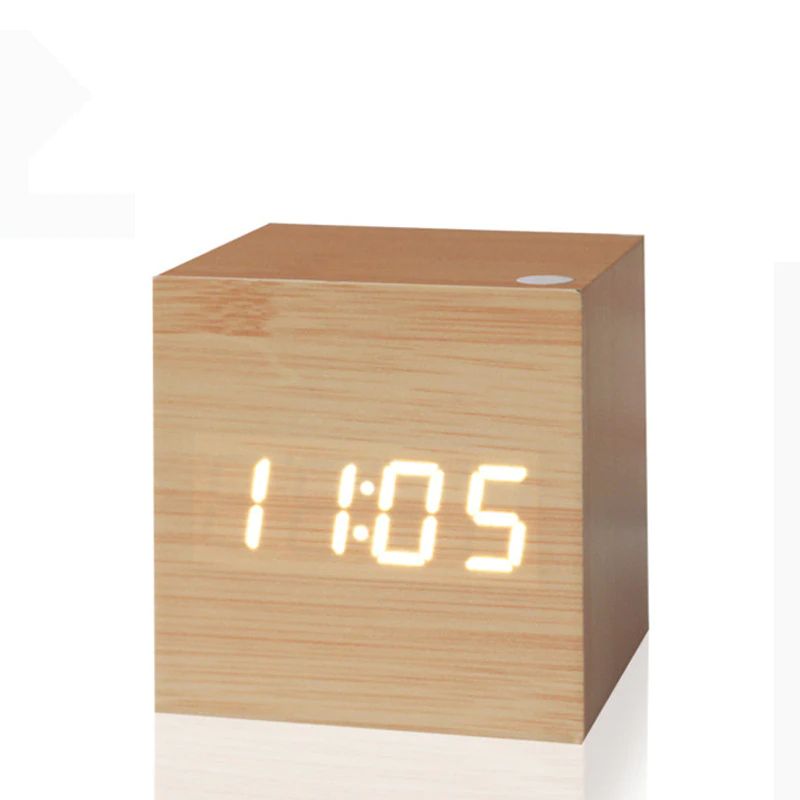 Horloge de table numérique Floroux | Design minimaliste | Écran LED | Moderne et fonctionnel | Parfait pour la maison et le bureau