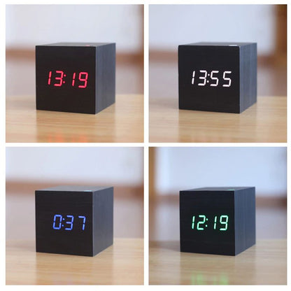 Horloge de table numérique Floroux | Design minimaliste | Écran LED | Moderne et fonctionnel | Parfait pour la maison et le bureau