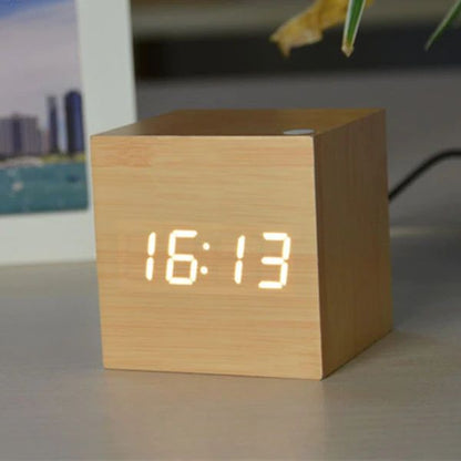 Horloge de table numérique Floroux | Design minimaliste | Écran LED | Moderne et fonctionnel | Parfait pour la maison et le bureau