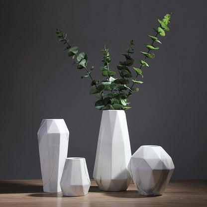 Floroux Geometric Marble Vases | Timeless Design | High Quality Decoration | Perfect for the Home