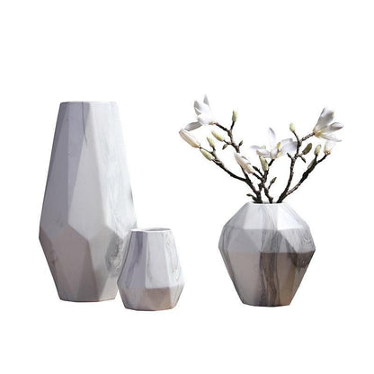 Floroux Geometric Marble Vases | Timeless Design | High Quality Decoration | Perfect for the Home