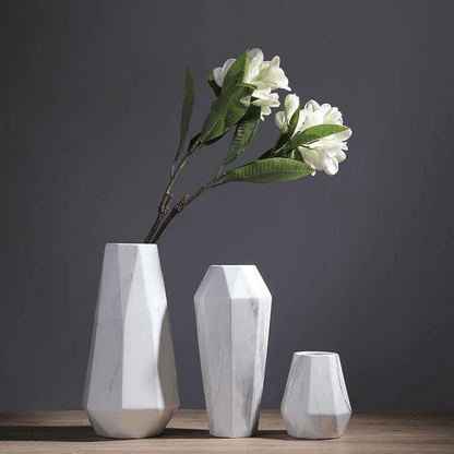 Floroux Geometric Marble Vases | Timeless Design | High Quality Decoration | Perfect for the Home