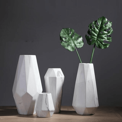 Floroux Geometric Marble Vases | Timeless Design | High Quality Decoration | Perfect for the Home