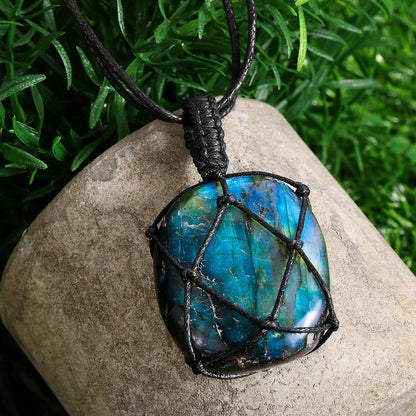 Collier Aris DragonHeart - Bijou en Labradorite Mystique