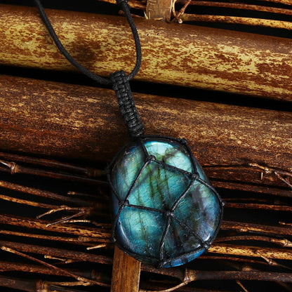 Collier Aris DragonHeart - Bijou en Labradorite Mystique