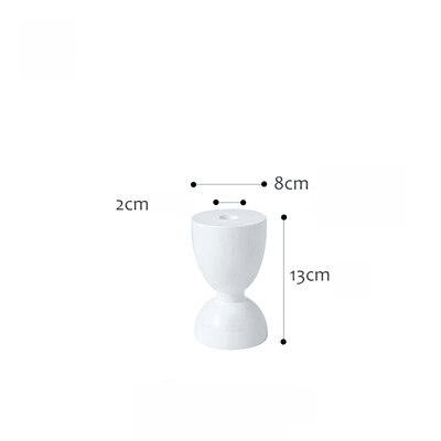 Floroux Ensemble de Bougeoirs Élégants | Design Minimaliste | Décoration pour Salon, Table à Manger & Occasions Spéciales