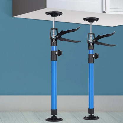 1/2pcs Support de Cabinet Pôle en Acier Télescopique Réglable Crics de Cabinet pour Installer des Cabinets Supporte Jusqu'à 30 Kg Par Tige