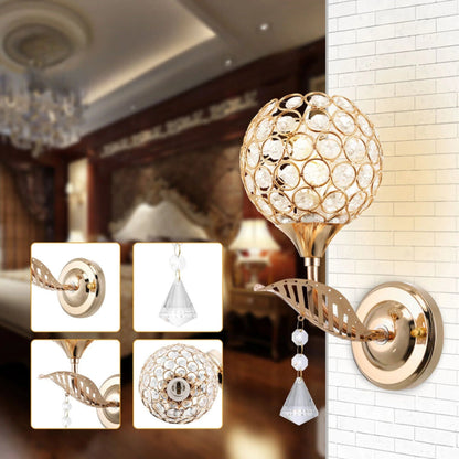 Floroux - Élégante lampe murale LED avec accents en cristal pour des espaces élégants