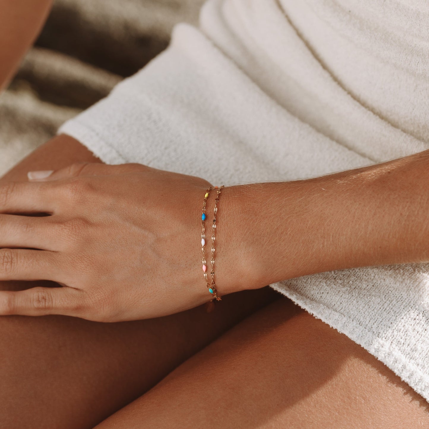Elise's Charming Rainbow Dainty Bracelet