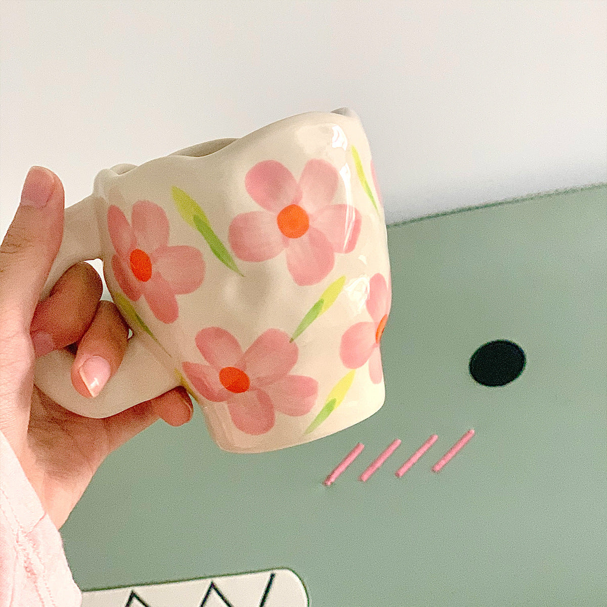 Tasse peinte à la main Floroux Blumen